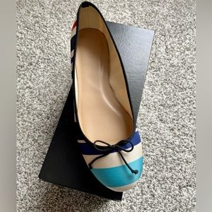 JCrew linen ballet flat